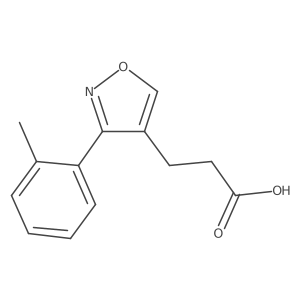 3-[3-(2-Methylphenyl)-4-isoxazolyl]propanoic acid Structure
