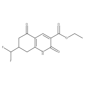 Ethyl 7-(difluoromethyl)-2,5-dioxo-1,2,5,6,7,8-hexahydroquinoline-3-carboxylate结构式