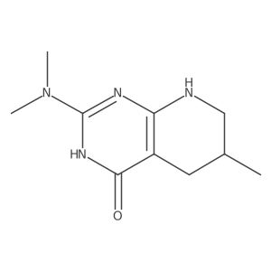 2-(Dimethylamino)-6-methyl-5,6,7,8-tetrahydropyrido[2,3-d]pyrimidin-4(3H)-one结构式