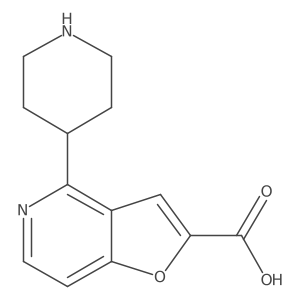 4-(Piperidin-4-yl)furo[3,2-c]pyridine-2-carboxylic acid Structure
