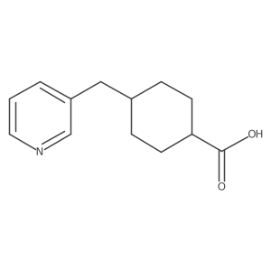 4-[(Pyridin-3-yl)methyl]cyclohexane-1-carboxylic acid结构式