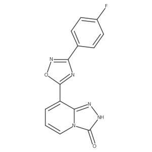 8-[3-(4-fluorophenyl)-1,2,4-oxadiazol-5-yl][1,2,4]triazolo[4,3-a]pyridin-3(2H)-one结构式
