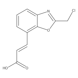 2-(Chloromethyl)benzo[d]oxazole-7-acrylic acid结构式