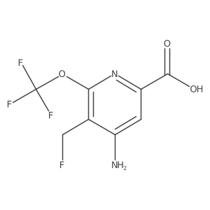4-Amino-5-(fluoromethyl)-6-(trifluoromethoxy)picolinic acid结构式