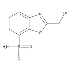 2-(Hydroxymethyl)benzo[d]oxazole-7-sulfonamide结构式