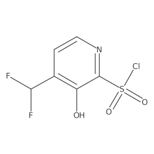 4-(Difluoromethyl)-3-hydroxypyridine-2-sulfonyl chloride Structure