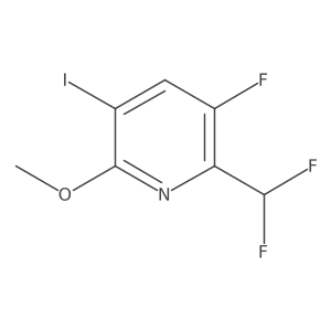 2-(Difluoromethyl)-3-fluoro-5-iodo-6-methoxypyridine Structure