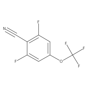 2,6-Difluoro-4-(trifluoromethoxy)benzonitrile结构式