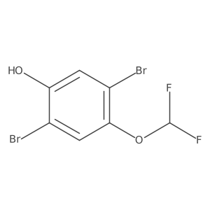 2,5-Dibromo-4-(difluoromethoxy)phenol Structure