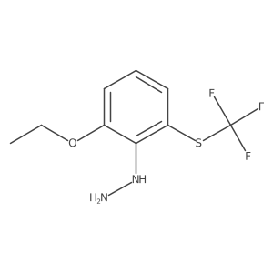 1-(2-Ethoxy-6-(trifluoromethylthio)phenyl)hydrazine Structure