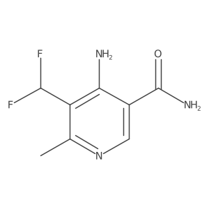 4-Amino-5-(difluoromethyl)-6-methylnicotinamide Structure