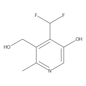 4-(Difluoromethyl)-5-(hydroxymethyl)-6-methylpyridin-3-ol Structure