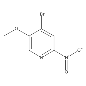 4-Bromo-5-methoxy-2-nitropyridine结构式