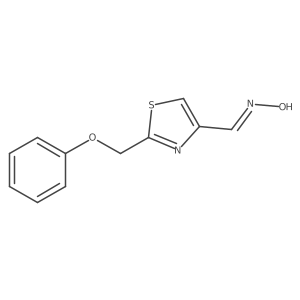 N-{[2-(phenoxymethyl)-1,3-thiazol-4-yl]methylidene}hydroxylamine Structure