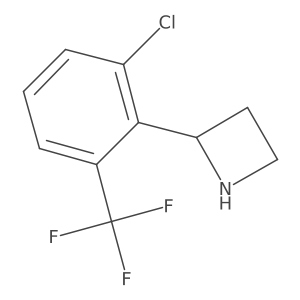 2-[2-Chloro-6-(trifluoromethyl)phenyl]azetidine Structure
