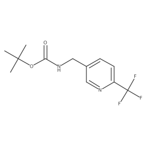 tert-Butyl ((6-(trifluoromethyl)pyridin-3-yl)methyl)carbamate结构式