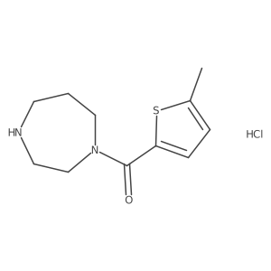 (1,4-Diazepan-1-yl)(5-methylthiophen-2-yl)methanone hydrochloride结构式