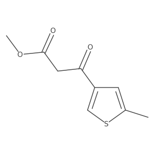Methyl 3-(5-methylthiophen-3-yl)-3-oxopropanoate结构式