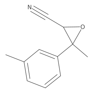 3-Methyl-3-(3-methylphenyl)oxirane-2-carbonitrile结构式