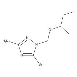5-bromo-1-[(butan-2-yloxy)methyl]-1H-1,2,4-triazol-3-amine Structure
