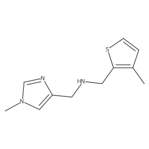 [(1-methyl-1H-imidazol-4-yl)methyl][(3-methylthiophen-2-yl)methyl]amine结构式