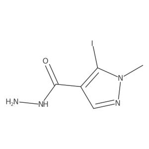 5-Iodo-1-methyl-1H-pyrazole-4-carbohydrazide Structure