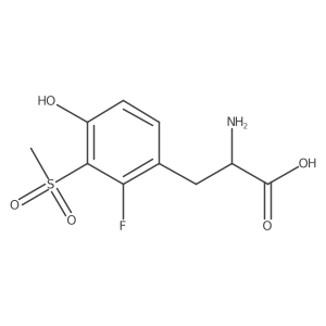 2-Amino-3-(2-fluoro-4-hydroxy-3-methanesulfonylphenyl)propanoic acid Structure