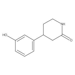 4-(3-Hydroxyphenyl)piperidin-2-one结构式