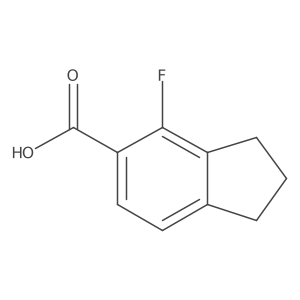 4-fluoro-2,3-dihydro-1H-indene-5-carboxylic acid Structure