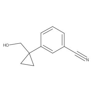 3-[1-(Hydroxymethyl)cyclopropyl]benzonitrile结构式