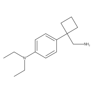 4-[1-(aminomethyl)cyclobutyl]-N,N-diethylaniline结构式