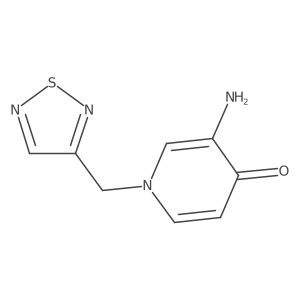 3-Amino-1-[(1,2,5-thiadiazol-3-yl)methyl]-1,4-dihydropyridin-4-one Structure