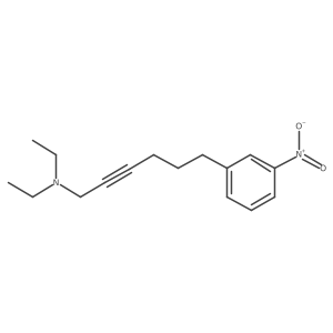 N,N-Diethyl-6-(3-nitrophenyl)-2-hexyn-1-amine结构式