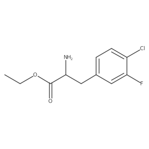 ethyl (2S)-2-amino-3-(4-chloro-3-fluorophenyl)propanoate Structure