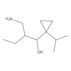 2-(Aminomethyl)-1-[1-(propan-2-yl)cyclopropyl]butan-1-ol Structure