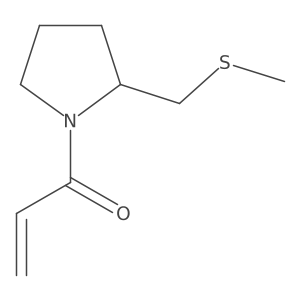 1-[2-(methylsulfanylmethyl)pyrrolidin-1-yl]prop-2-en-1-one结构式
