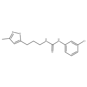 1-(3-Chlorophenyl)-3-(3-(3-methylisoxazol-5-yl)propyl)urea结构式