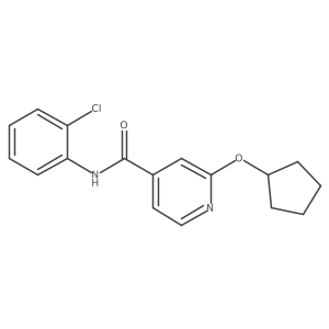 N-(2-chlorophenyl)-2-(cyclopentyloxy)isonicotinamide Structure