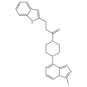 3-(1H-1,3-benzodiazol-2-yl)-1-(4-{3-methyl-[1,2,4]triazolo[4,3-a]pyrazin-8-yl}piperazin-1-yl)propan-1-one Structure