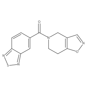 benzo[c][1,2,5]thiadiazol-5-yl(6,7-dihydroisoxazolo[4,5-c]pyridin-5(4H)-yl)methanone结构式