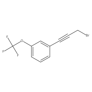 1-(3-Bromoprop-1-yn-1-yl)-3-(trifluoromethoxy)benzene Structure