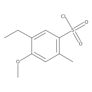5-Ethyl-4-methoxy-2-methylbenzene-1-sulfonyl chloride Structure