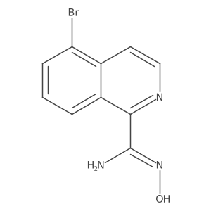 (E)-5-Bromo-N'-hydroxyisoquinoline-1-carboximidamide Structure