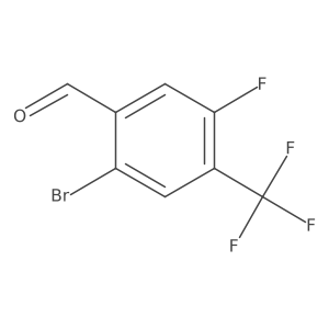 2-Bromo-5-fluoro-4-(trifluoromethyl)benzaldehyde Structure
