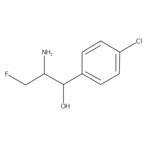(1R,2S)-2-Amino-1-(4-chlorophenyl)-3-fluoropropan-1-OL结构式