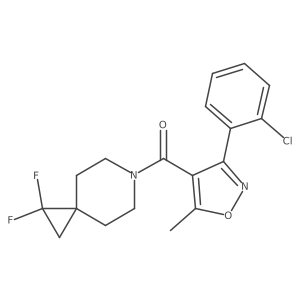 (3-(2-Chlorophenyl)-5-methylisoxazol-4-yl)(1,1-difluoro-6-azaspiro[2.5]octan-6-yl)methanone Structure