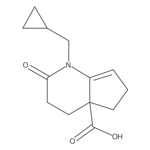 1-(cyclopropylmethyl)-2-oxo-1,2,3,4,5,6-hexahydro-4aH-cyclopenta[b]pyridine-4a-carboxylic acid结构式