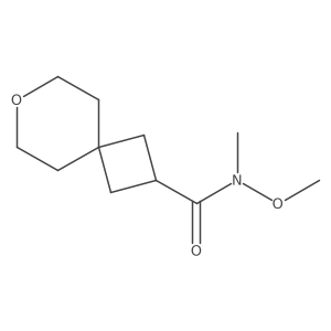 N-methoxy-N-methyl-7-oxaspiro[3.5]nonane-2-carboxamide Structure