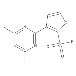 3-(4,6-Dimethylpyrimidin-2-yl)furan-2-sulfonyl fluoride结构式