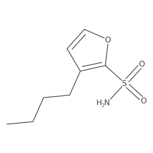 3-Butylfuran-2-sulfonamide结构式